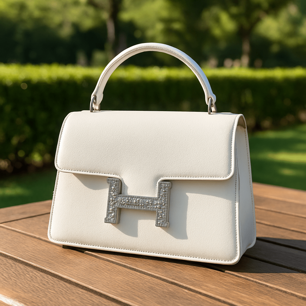 Elegant Structured Top-Handle Bag
