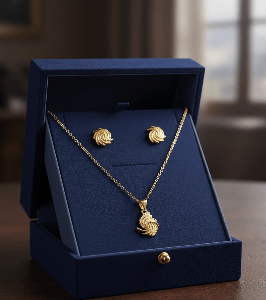 Elegant Swirl Necklace Set